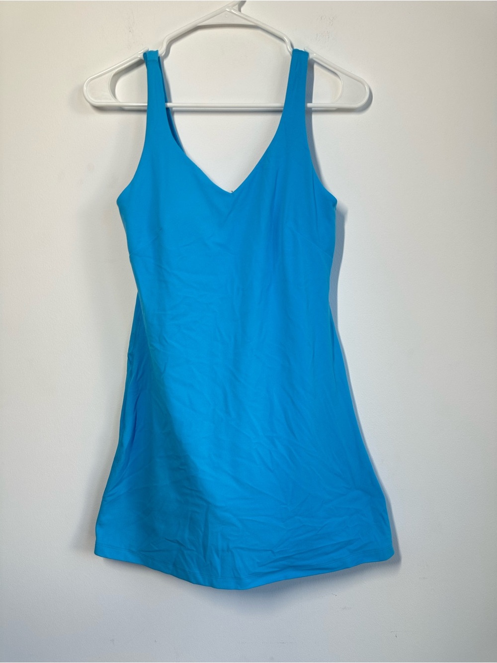 lululemon Align Dress Bright Blue Nulu Built In Shorts Size 8